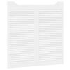 vidaXL Portas de Correr 2 pcs Branco Madeira de Pinho Maci&ccedil;a
