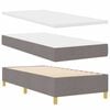 vidaXL Cama Box Springs com Colch&atilde;o Cinza Escuro 90x190 cm tecido