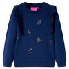 vidaXL Sweatshirt para crian&ccedil;a azul-marinho 128