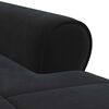 vidaXL Chaise Lounge com almofada Preto 91 x 157 x 91 cm Veludo