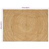 vidaXL Tapetes de &aacute;rea Retangular Castanho 120 x 170 cm Juta