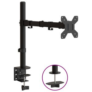 vidaXL Suporte para monitor VESA 75/100 mm a&ccedil;o preto