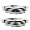 vidaXL Recipientes gastronorm 8 pcs GN 1/2 40 mm a&ccedil;o inoxid&aacute;vel