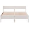 vidaXL Cama sem colch&atilde;o 160x200 cm madeira de pinho maci&ccedil;a branco