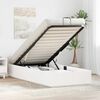 vidaXL Estrutura de Cama Ottoman com armazenamento Branco 80 x 200 cm