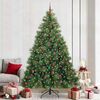 vidaXL &Aacute;rvore de Natal Artificial com 300 LEDs Verde 240 cm PE e PVC