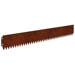 vidaXL Acabamento para Gramado 20 pcs 103 x 15 cm A&ccedil;o