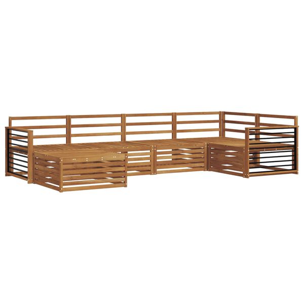 vidaXL Conjunto de Sof&aacute;s para Exterior 6 pcs Natural