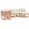 vidaXL 5 pcs conj. lounge jardim com almofad&otilde;es madeira douglas maci&ccedil;a