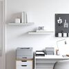 vidaXL Prateleiras parede 2 pcs 60x23,5x3,8 cm MDF carvalho e branco