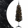 vidaXL &Aacute;rvore de Natal artificial estreita com bolas 120 cm 150 LED