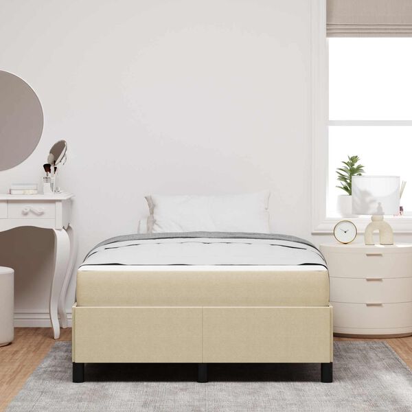 vidaXL Estrutura da Cama Cinza Verde Claro 120 x 200 cm tecido