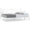 vidaXL Cama de dia com gavet&atilde;o sem colch&atilde;o 80x200 cm a&ccedil;o branco