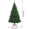 vidaXL &Aacute;rvore de Natal Artificial Verde 240 cm PVC, A&ccedil;o e Pl&aacute;stico