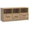 vidaXL Gabinete para TV Carvalho Arttisan 102 x 34,5 x 47 cm