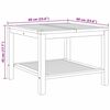 vidaXL Mesa de centro Castanho 60 x 60 x 45 cm Madeira de teca maci&ccedil;a