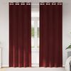 vidaXL Cortinas opacas 2 pcs Vinho Vermelho 140 x 225 cm Veludo