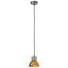 vidaXL Candeeiro suspenso industrial redondo 25W 17 cm E27 multicor