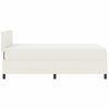 vidaXL Cama Box com luzes de tira LED Creme e Branco 193 x 120 x 88 cm