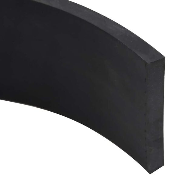 vidaXL Borda de borracha para limpa-neves 150x8x1 cm preto