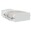 vidaXL Estrutura cama c/ gavetas 90x190 cm derivados de madeira branco