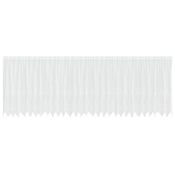 vidaXL Cortina de Renda com cortinas Branco 180 x 750 cm Poli&eacute;ster