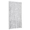 vidaXL Cortina anti-insetos 100x230cm chenille cinzento claro e escuro