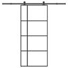 vidaXL Porta deslizante c/ conj. ferragens 90x205cm vidro ESG/alum&iacute;nio