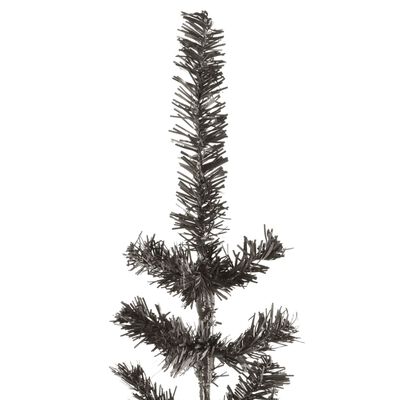 vidaXL Árvore de Natal fina 210 cm preto