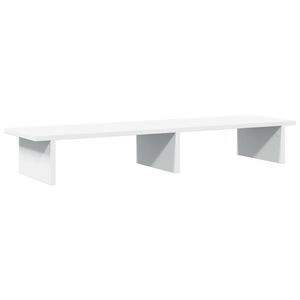 vidaXL Suporte para monitor 100x27x15 cm derivados de madeira branco
