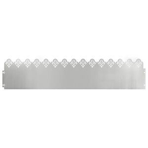 vidaXL Delimitadores de relvado 10 unid. 103 x 0,05 x 22 cm Prateado