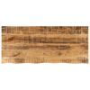 vidaXL Tampo de mesa borda viva 140x60x3,8 cm mangueira &aacute;spera maci&ccedil;a