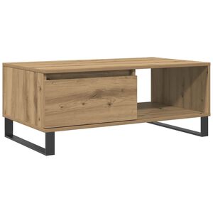 vidaXL Mesa de centro 90x50x36,5cm deriv. madeira carvalho artisiano