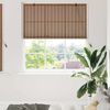 vidaXL Estores de rolo com cortinas Manual Castanho 150 x 160 cm Bambu