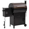 vidaXL Grelhador a pellets com chamin&eacute; 104 cm ferro preto