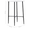 vidaXL 3 pcs conjunto de bar tecido preto