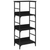 vidaXL Estante 50x33x117,5 cm derivados de madeira preto