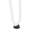 vidaXL Pernas de grampo para mesa de centro 4 pe&ccedil;as, branco, 42 cm, a&ccedil;o maci&ccedil;o