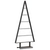 vidaXL &Aacute;rvore de Natal de metal Preto 90 cm A&ccedil;o