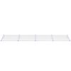 vidaXL Toldo para porta 396x90 cm policarbonato cinzento/transparente