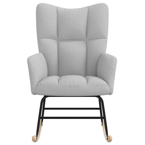 vidaXL Cadeira de baloi&ccedil;o Nuvem Tecido cinzento