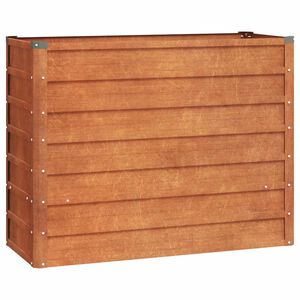 vidaXL Canteiro de jardim 100x40x77 cm a&ccedil;o corten cor enferrujado
