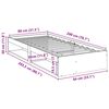 vidaXL Sof&aacute;-cama sem colch&atilde;o 80x200 cm madeira de pinho maci&ccedil;a