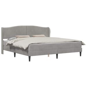vidaXL Estrutura da Cama Cinzento-claro 180 x 200 cm Veludo
