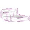 vidaXL Estrutura de cama Viana sem colch&atilde;o 180x200 cm couro artificial branco