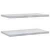 vidaXL Prateleiras de parede 2 pcs 75x40 cm a&ccedil;o inoxid&aacute;vel prateado