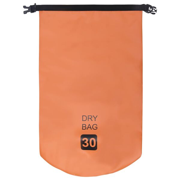 vidaXL Bolsa imperme&aacute;vel 30 L PVC laranja