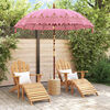 vidaXL Parasol Balin&ecirc;s Rosa 215 x 215 x 260 cm