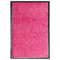 vidaXL Tapete de porta lavável 40x60 cm rosa