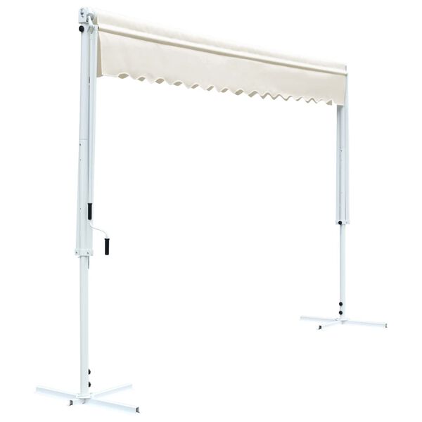vidaXL Toldo de p&eacute; 4x3 m creme